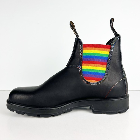 Blundstone 2105 Original Chelsea Rainbow Black Leather Unisex Slip On Boots EUC - Picture 6 of 16